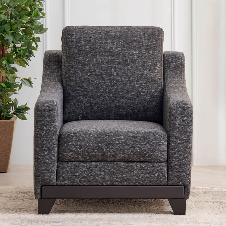 Sylvester Plus Fabric 1-Seater Sofa - Grey