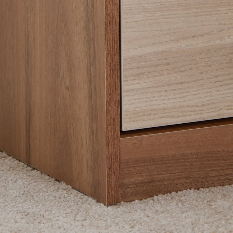 Samuel Bedside Table with Drawer - Brown