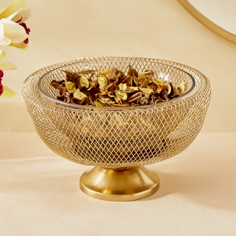 Majestic Mesh Metal Potpourri Bowl