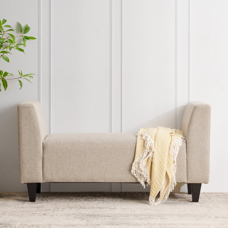 Berry Fabric Bench - Beige
