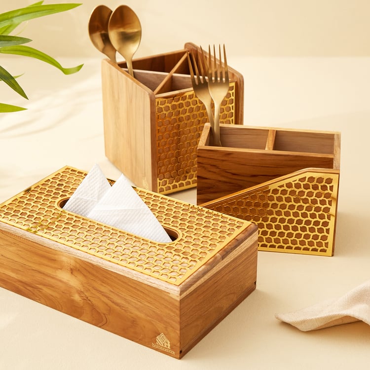 Haze Dietes Wooden Cutlery Holder