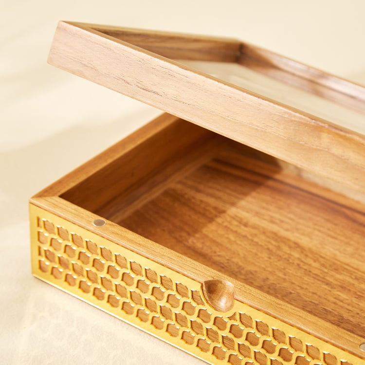 Haze Dietes Wooden Masala Box