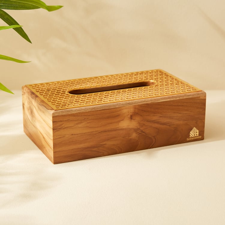 Haze Diete Wooden Tissue Box - 23.5x13.5x8cm