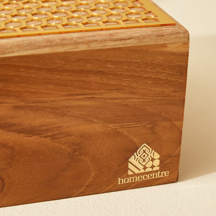 Haze Diete Wooden Tissue Box - 23.5x13.5x8cm