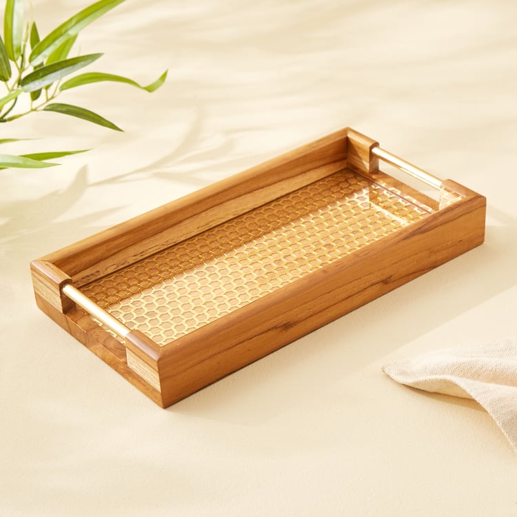 Haze Dietes Wooden Serving Tray - 29x15cm