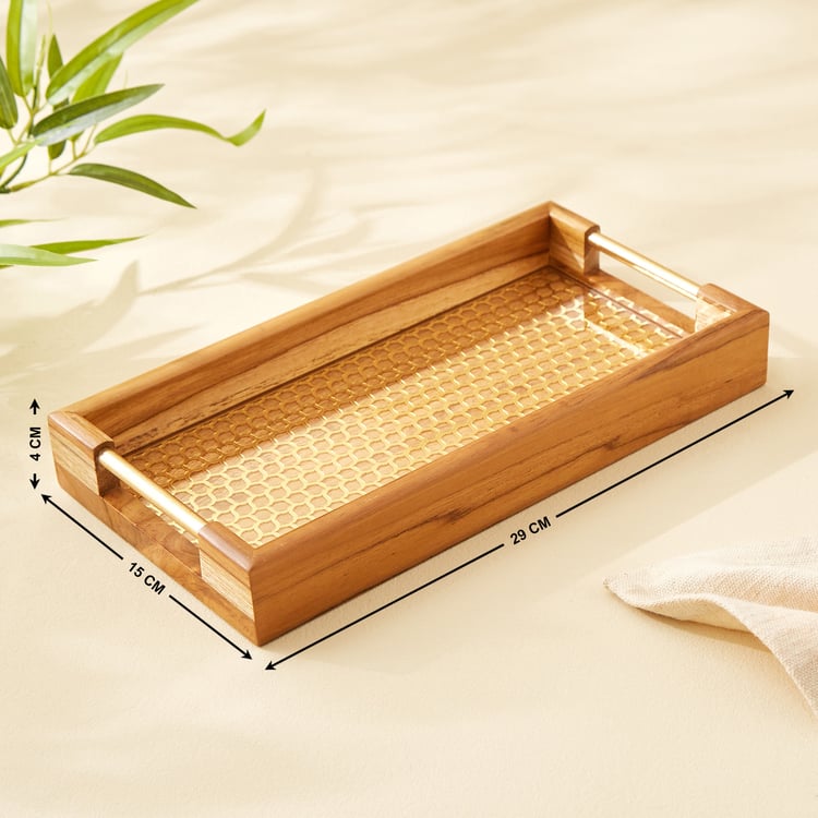 Haze Dietes Wooden Serving Tray - 29x15cm