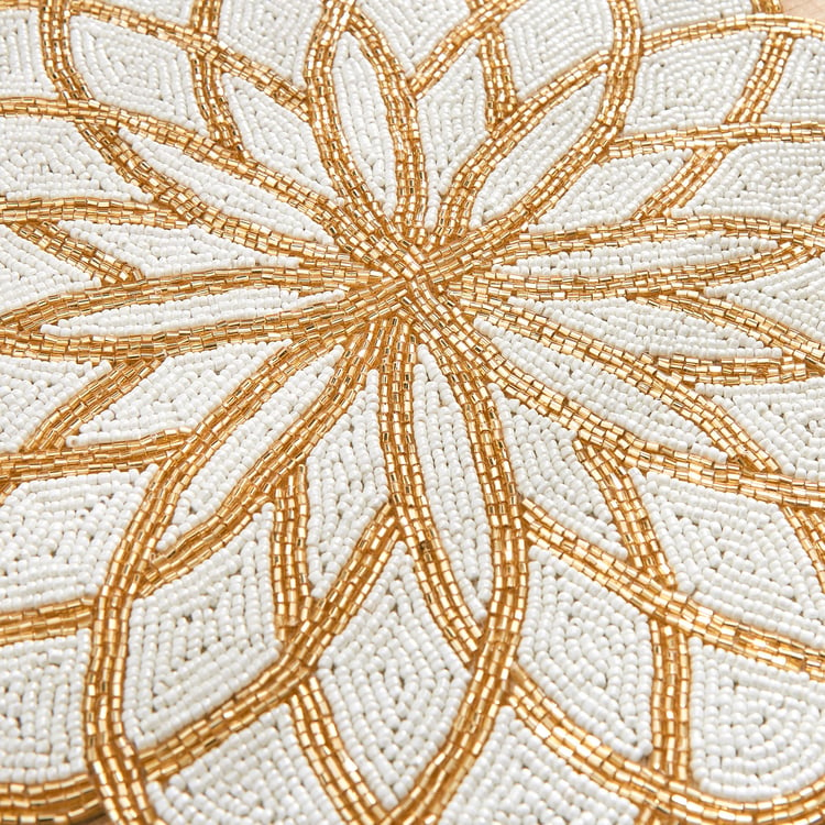 Halycon Dahlia Beaded Placemat