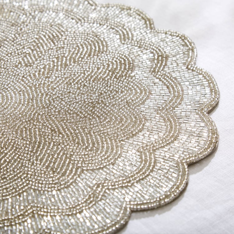 Halcyon Ruby Beaded Placemat