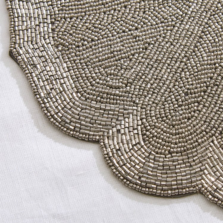 Halcyon Smoke Beaded Placemat