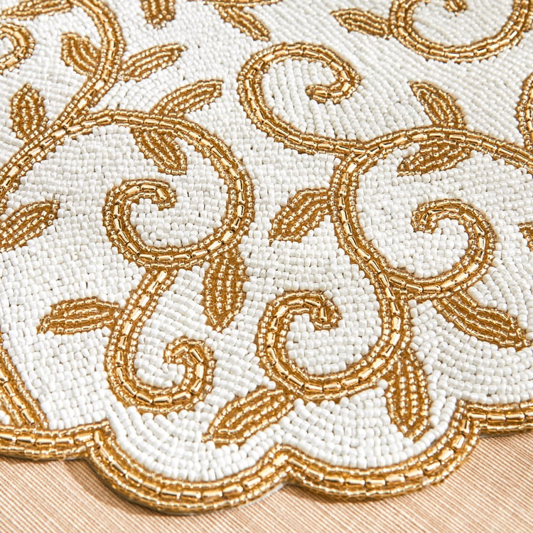 Halcyon Swirl Beaded Placemat