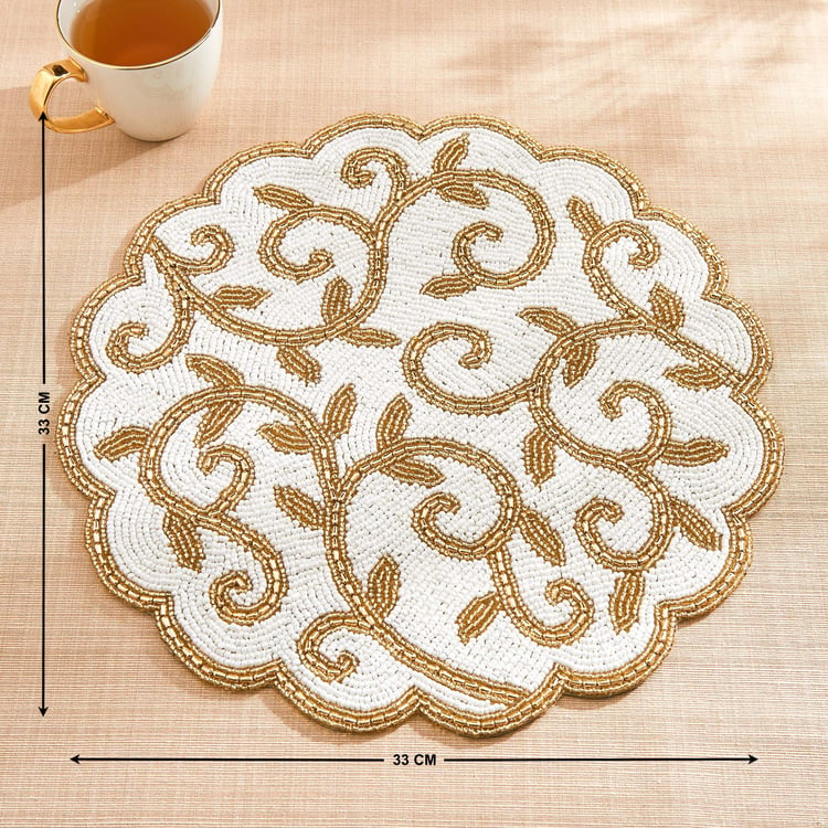 Halcyon Swirl Beaded Placemat