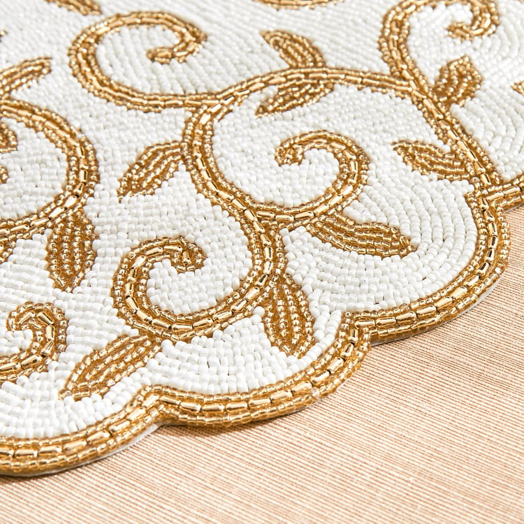 Halcyon Swirl Beaded Placemat