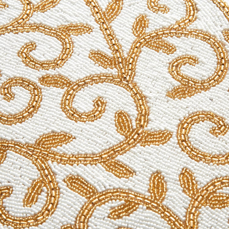 Halcyon Swirl Beaded Table Runner