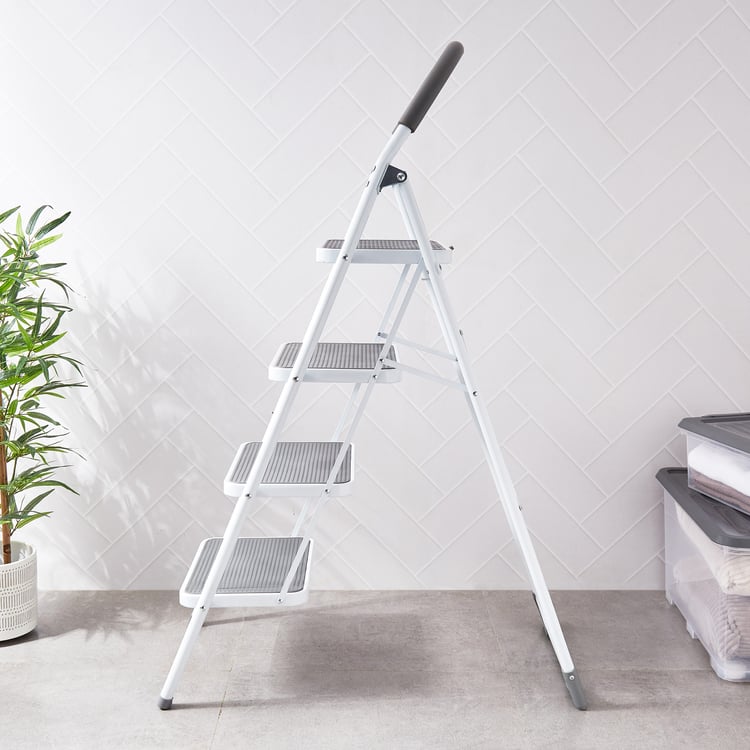 Omnia Flavell Metal Foldable 4-Step Ladder