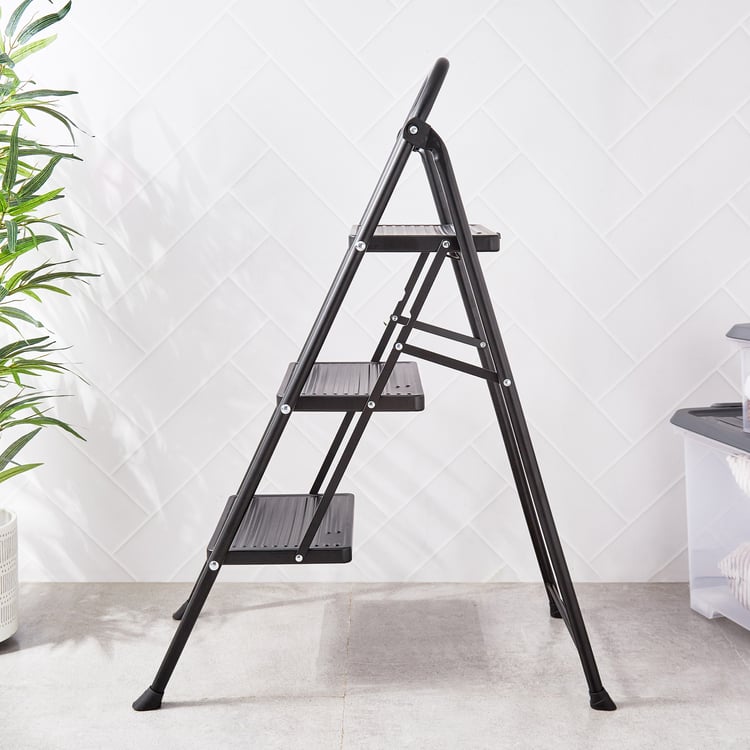 Omnia Newport Metal Foldable 3-Step Ladder