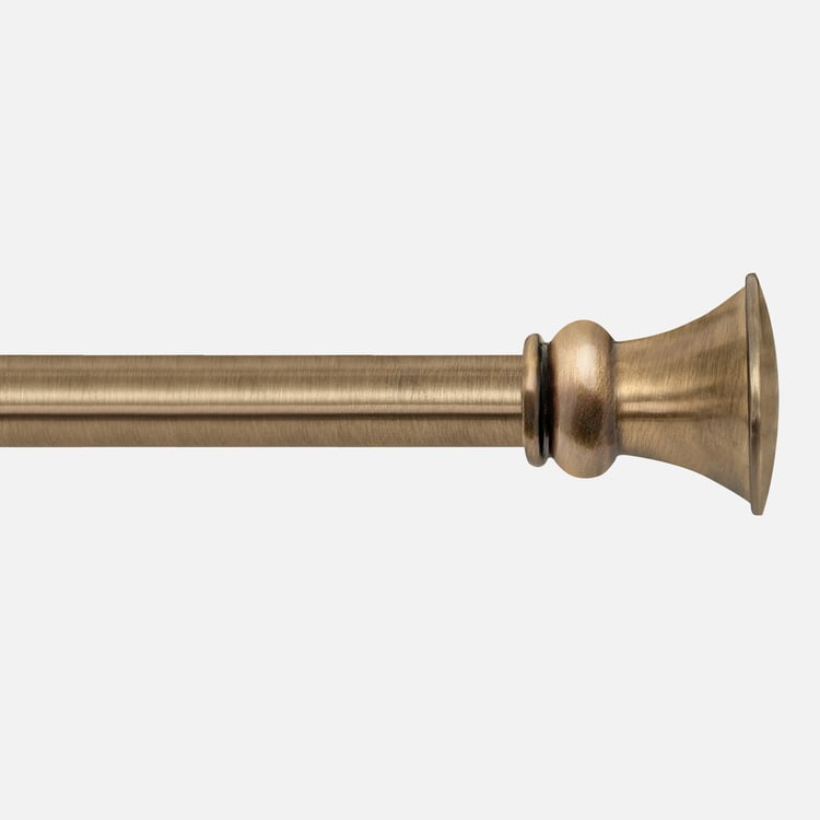 DECO WINDOW Adjustable Curtain Rod - 1", Brass (36-66")