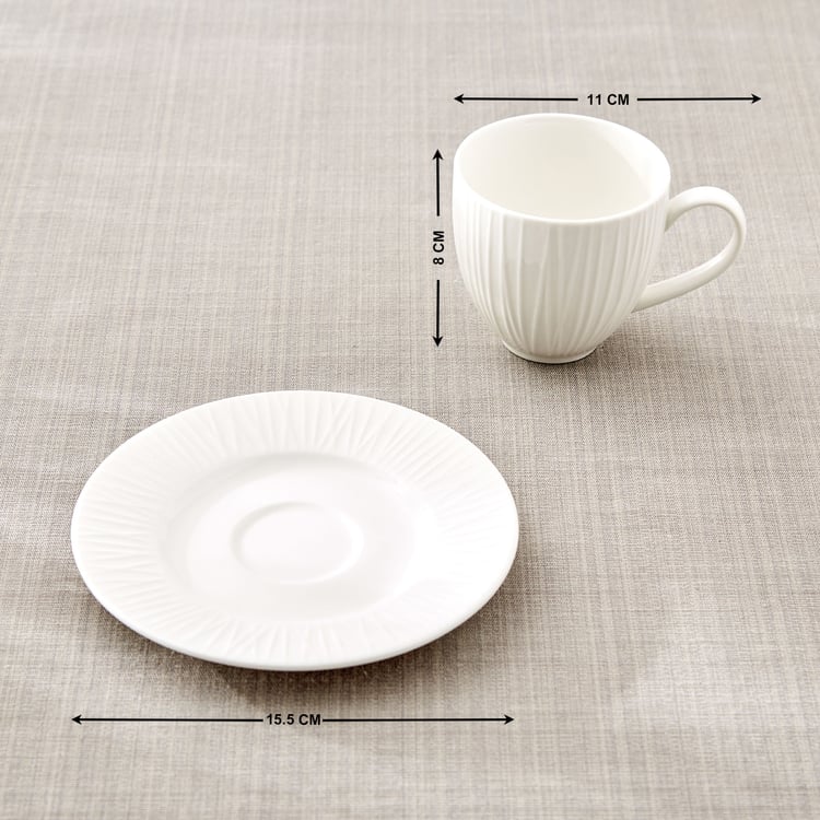 Marshmallow Brook Porcelain Cup and Saucer - 180ml