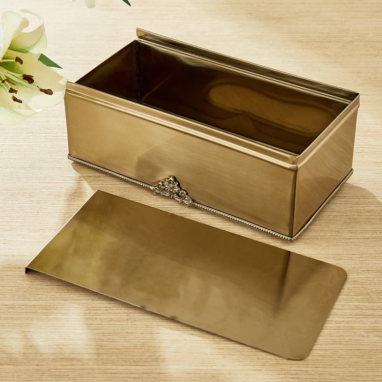 Heritage Renew Tara Metal Tissue Holder - 24.5x12.5x9cm