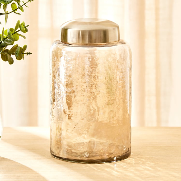 Splendid Homeshores Quella Glass Decorative Canister - Large