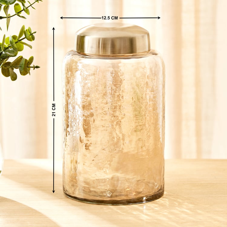 Splendid Homeshores Quella Glass Decorative Canister - Large