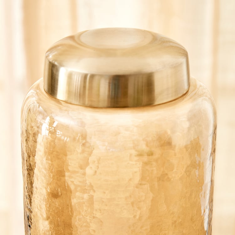 Splendid Homeshores Quella Glass Decorative Canister - Large