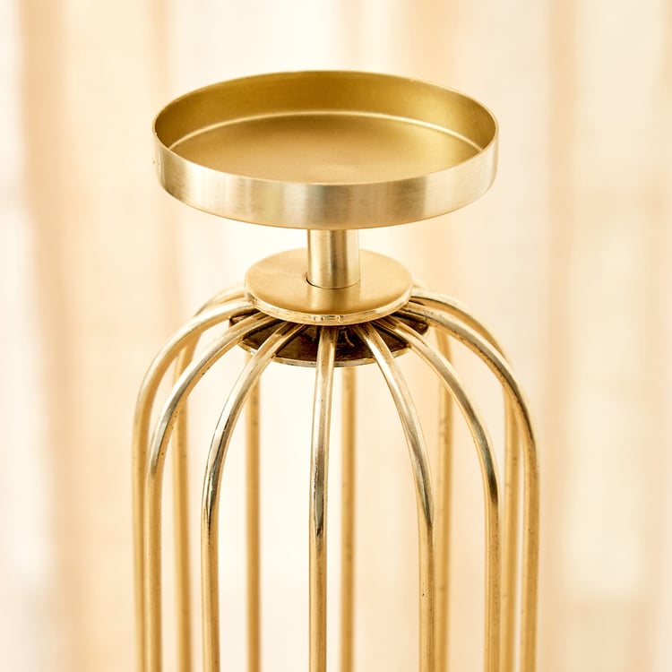 Splendid Homeshores Quella Metal Pillar Candle Holder