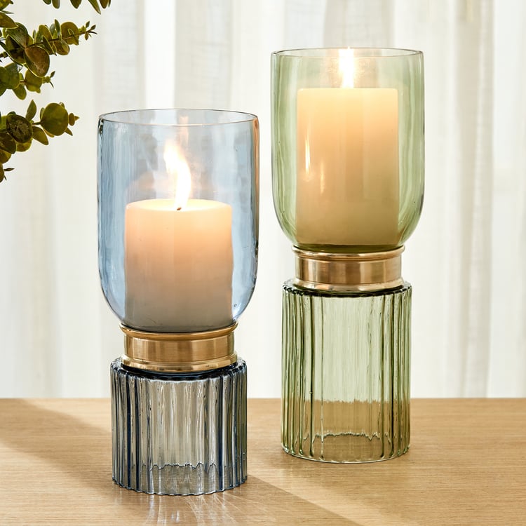 Splendid Homeshores Glass Hurricane Candle Holder - Small