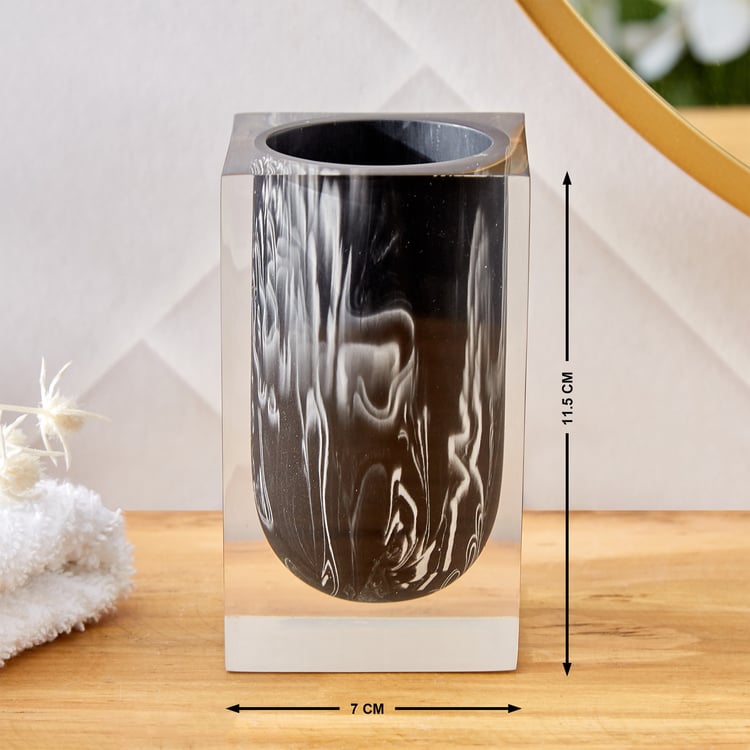 Aubree Carrara Polyresin Tumbler