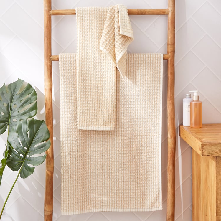 Corsica Izzy Waffle Cotton Face Towel - 34x32cm