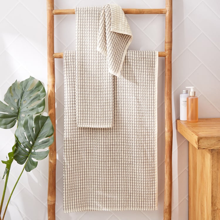 Corsica Izzy Waffle Cotton Hand Towel - 76x40cm