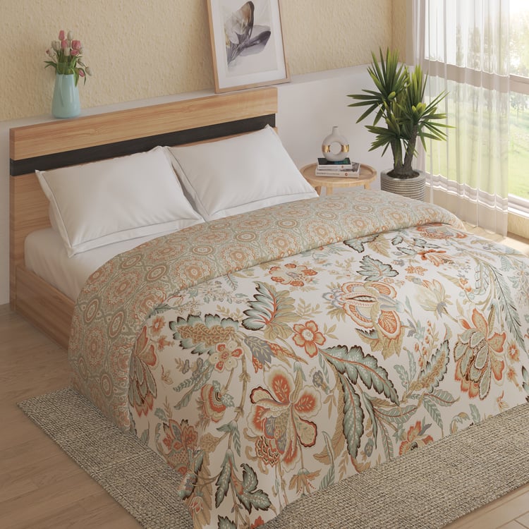 Oxford Jacobean Mandala Cotton Printed Reversible Double Comforter