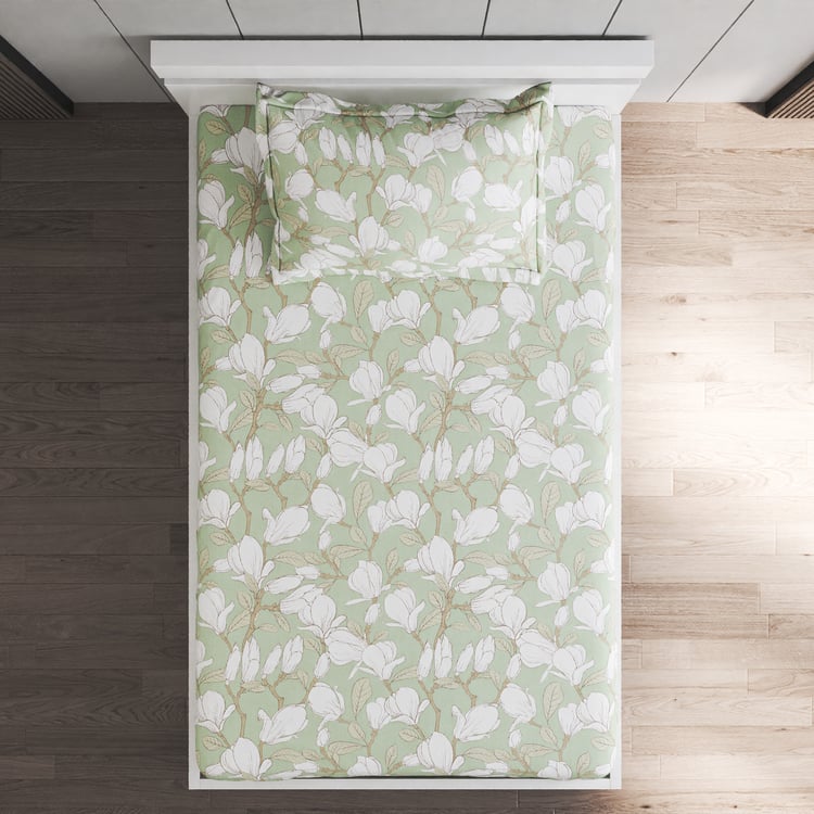 Oxford Cotton 200TC Printed 2Pcs Single Bedsheet Set