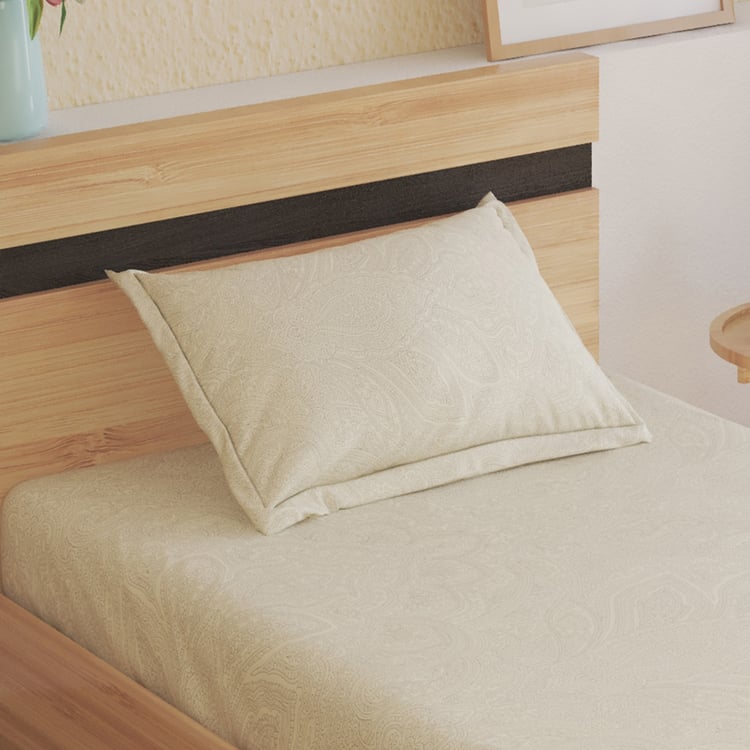 Oxford Damask Cotton 200TC Printed 2Pcs Single Bedsheet Set