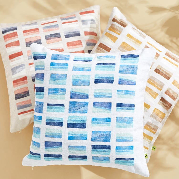Celebrations Brick Printed Cushion Cover - 40x40cm