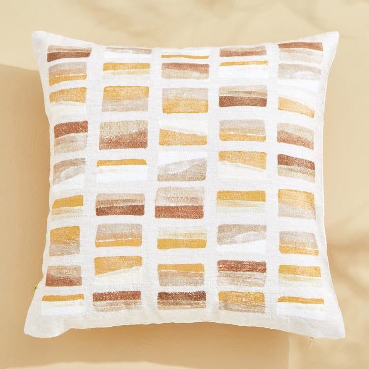 Celebrations Brick Printed Cushion Cover - 40x40cm