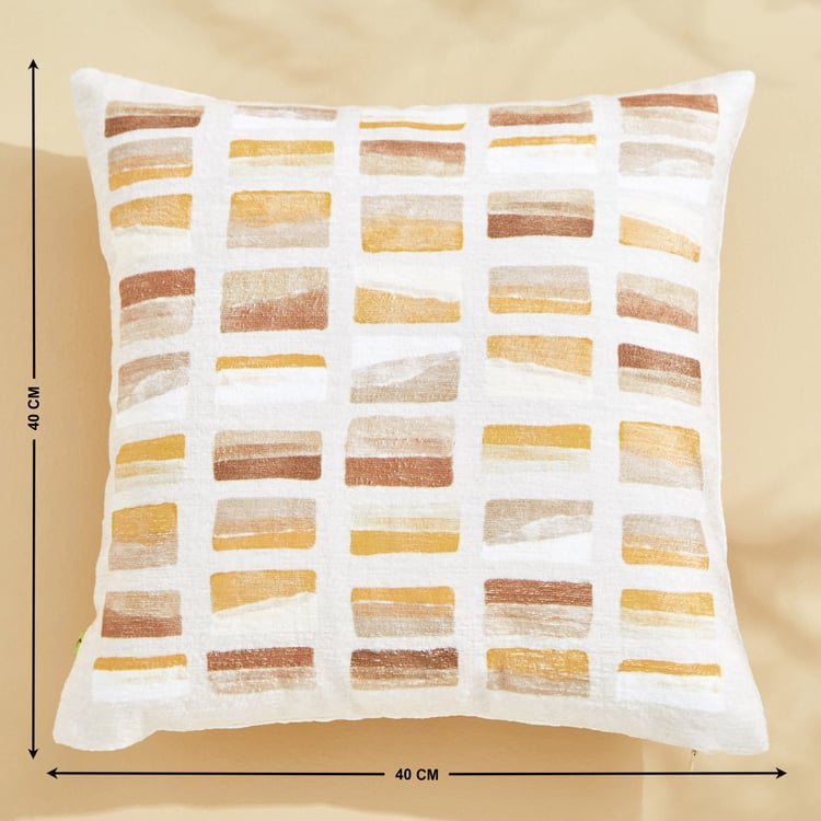 Celebrations Brick Printed Cushion Cover - 40x40cm