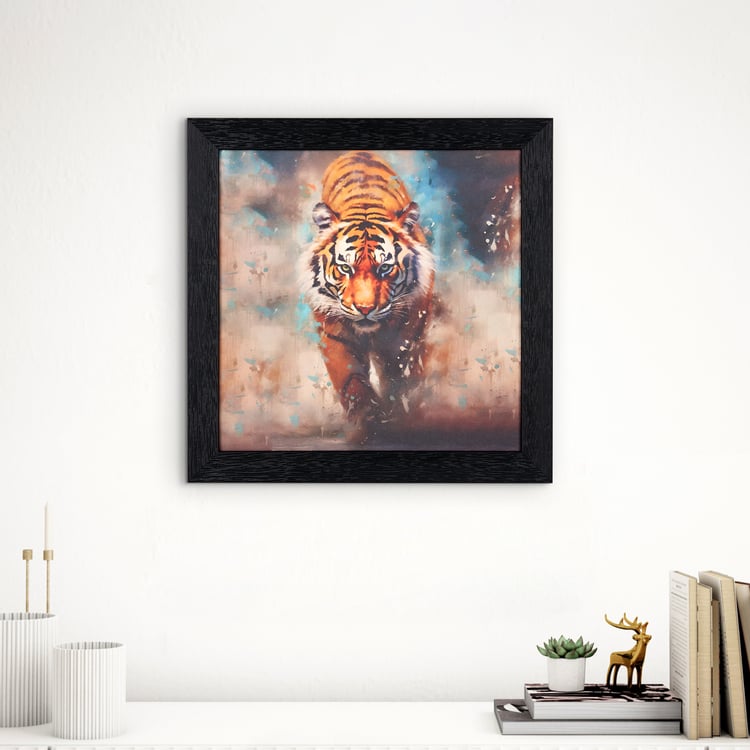 Aura Kingdom Synthetic Tiger Picture Frame - 32x32cm