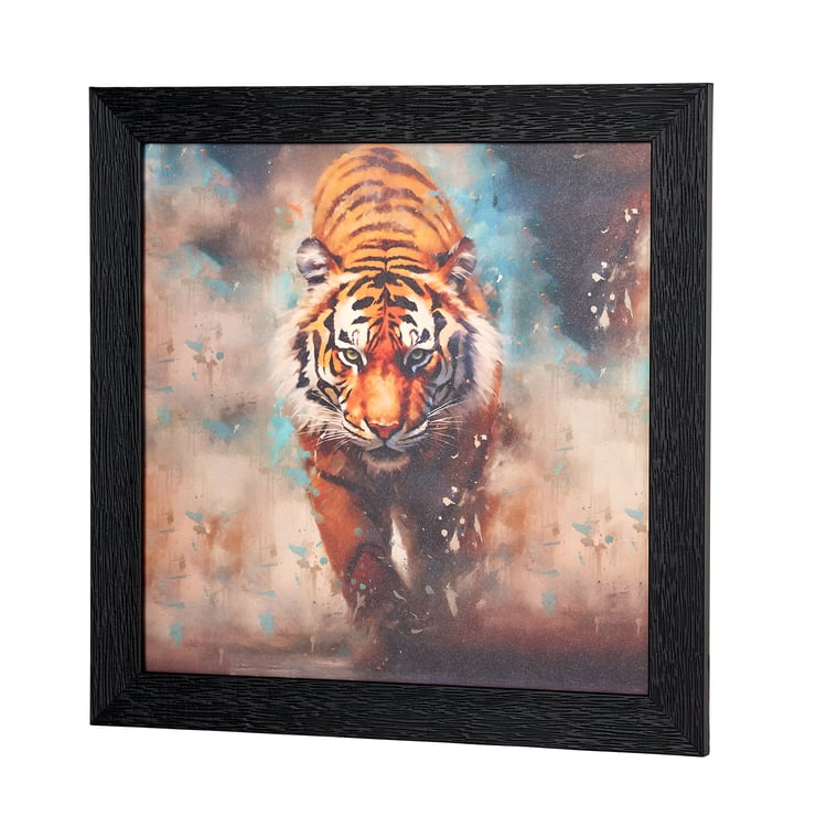 Aura Kingdom Synthetic Tiger Picture Frame - 32x32cm