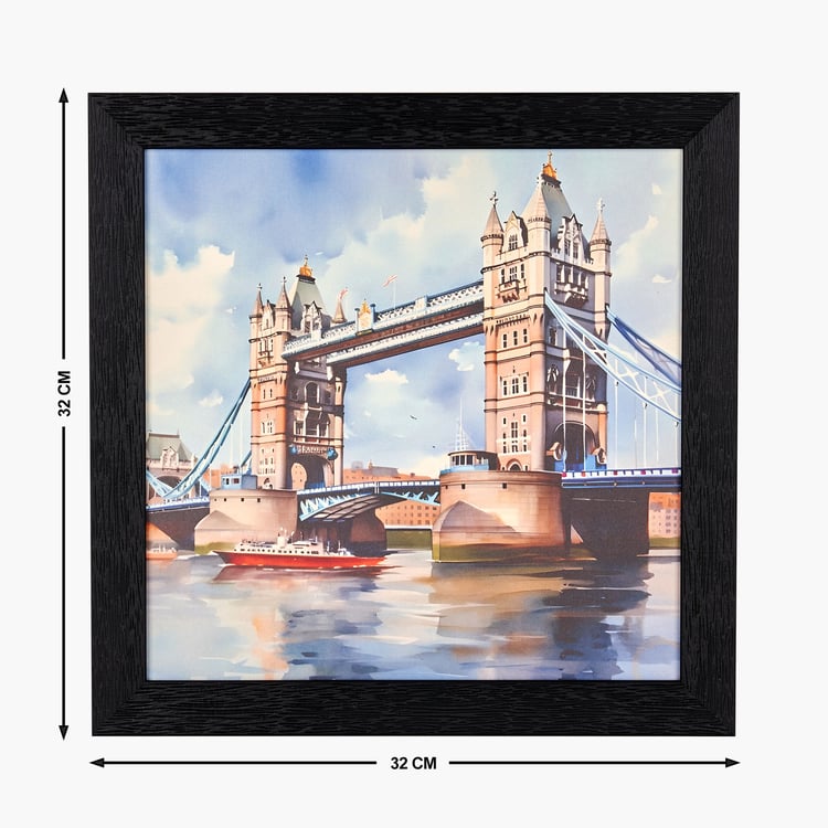 Aura Pride Wooden Tower Bridge Picture Frame - 32x32cm