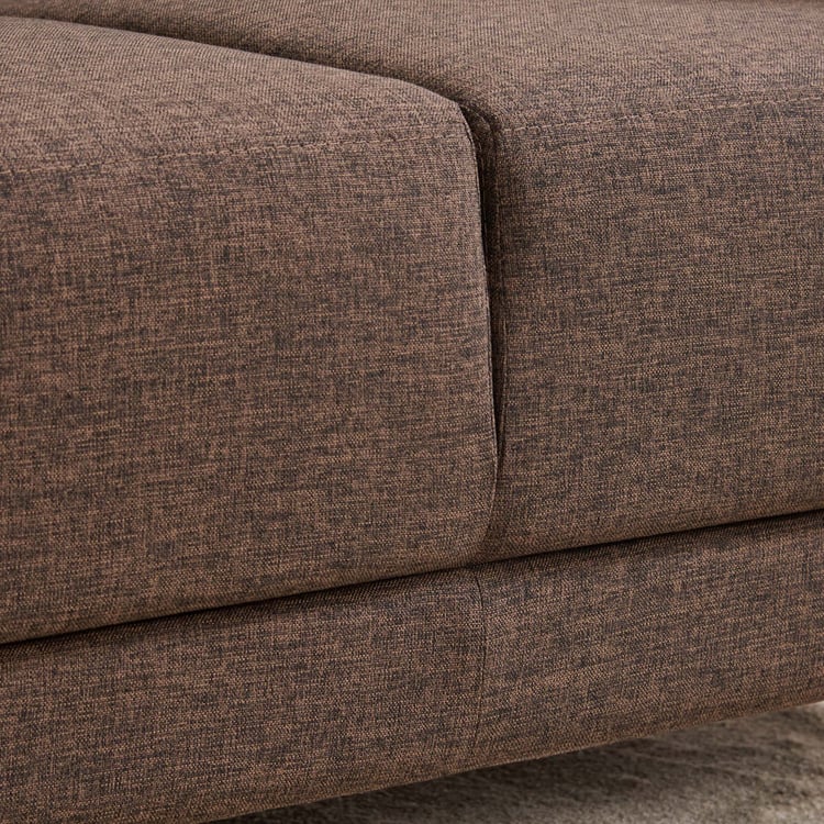 Berry Fabric 2-Seater Sofa - Brown