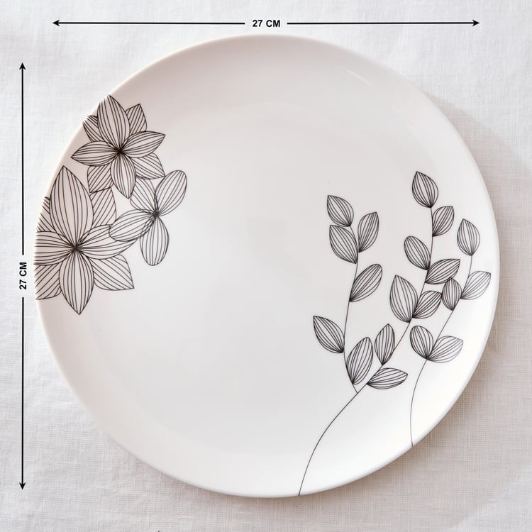 Midnight Melody Melamine Printed Dinner Plate - 27cm