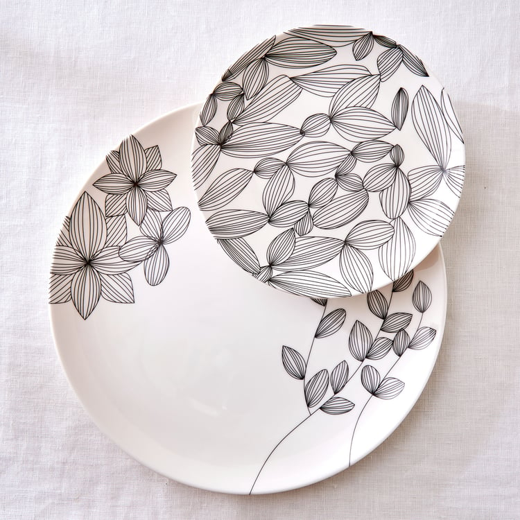 Midnight Melody Melamine Printed Side Plate - 17.5cm