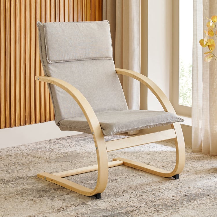 Paulo Fabric Accent Chair - Beige