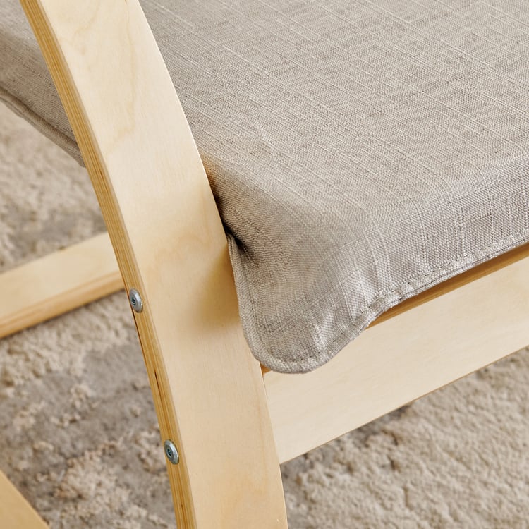 Paulo Fabric Accent Chair - Beige