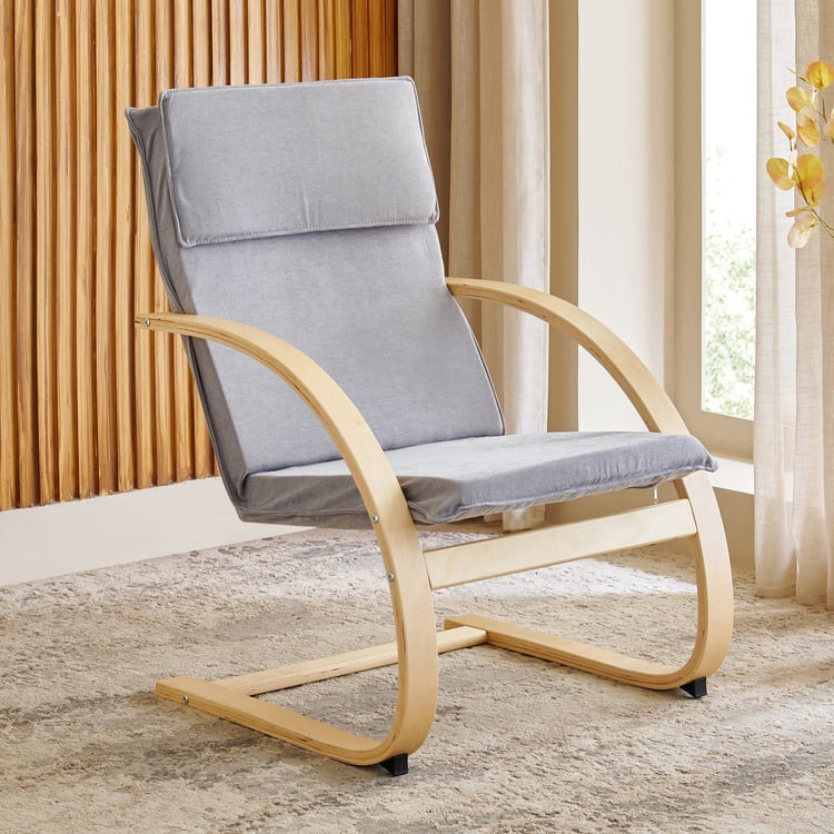 Paulo Fabric Accent Chair - Grey