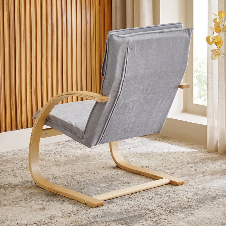 Paulo Fabric Accent Chair - Grey