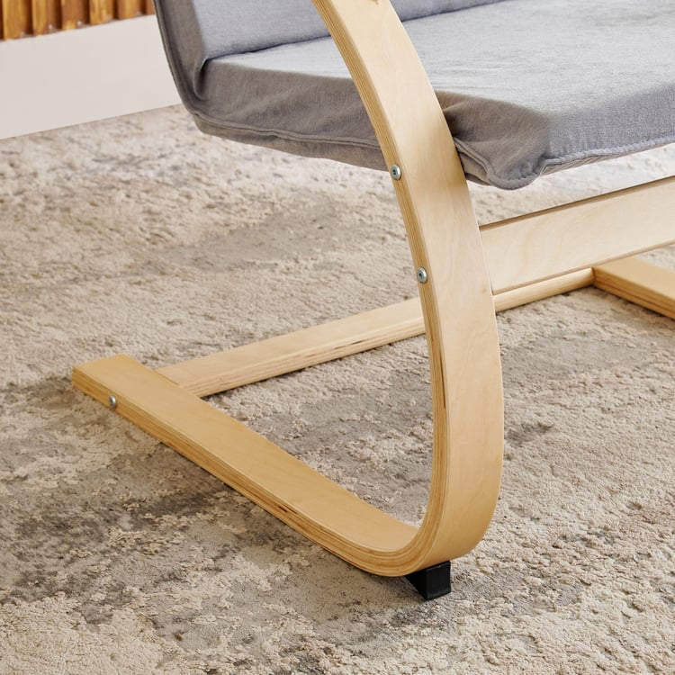 Paulo Fabric Accent Chair - Grey