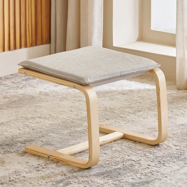 Paulo Fabric Chair Footrest - Beige