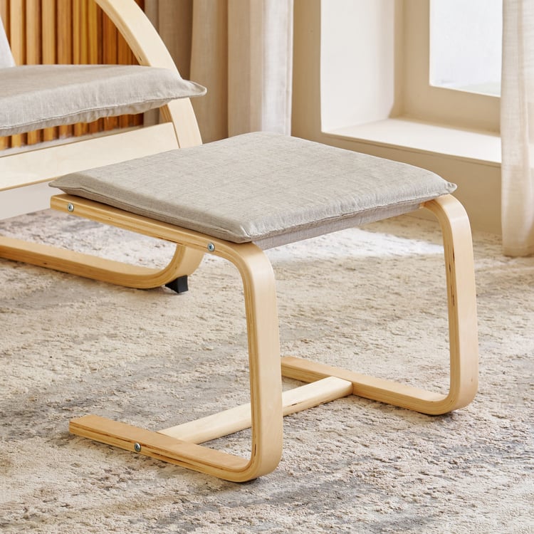 Paulo Fabric Chair Footrest - Beige