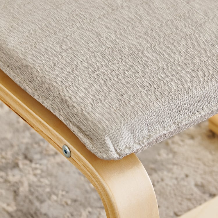 Paulo Fabric Chair Footrest - Beige